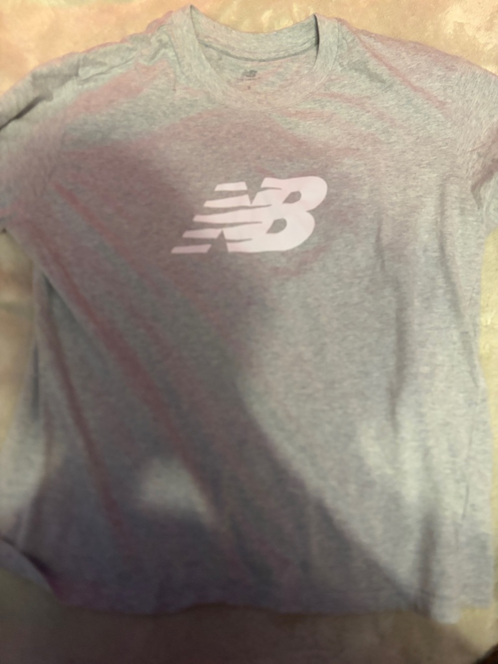 New Balance Light Grey Logo Tee